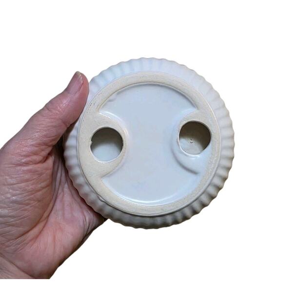 White Bathroom Accessories Set, Ceramic 3pcs Soap Dispenser Dish Cup Read - Picture 3 of 4